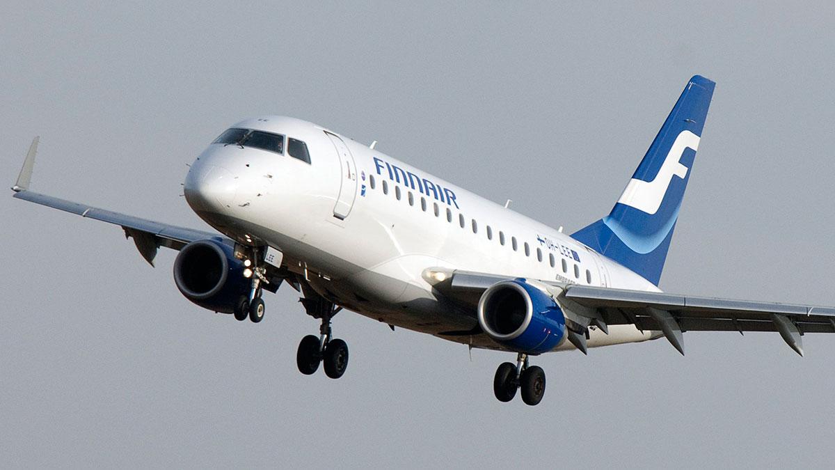 Finnair minskar antalet flyg till 70-80 per dag under oktober jämfört med tidigare planerade cirka 200 flyg. (Foto: TT)