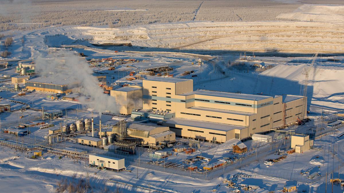 Det statliga ryska gruvbolaget Alrosas fabrik i Nurba, Yakutia i Ryssland. Bolagets diamanter fortsätter att säljas till EU, trots kriget i Ukraina