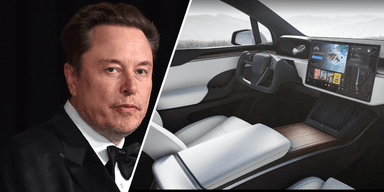 Elon Musk och Tesla blir av med Steam i sina bilar. (Foto: Jordan Strauss, TT samt Tesla.)
