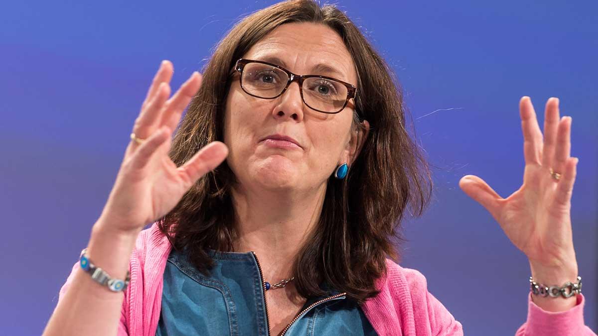 EU:s handelskommissionär Cecilia Malmström kommer att träffa sina amerikanska motsvarigheter Wilbur Ross och Robert Lightizer i Paris imorgon onsdag. (Foto: TT)