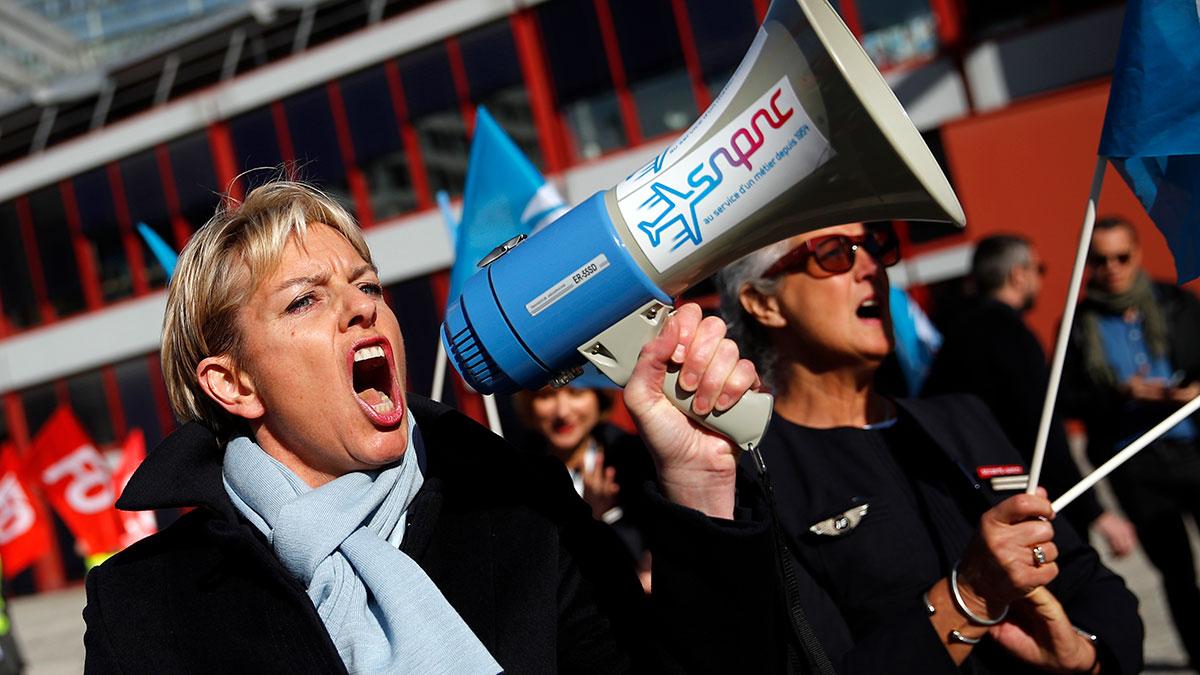 Mycket talar för att en strejk bryter ut på Air France nästa fredag. (Foto: TT)