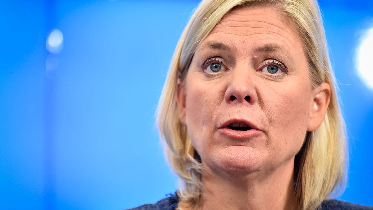 Sveriges finansminister Magdalena Andersson (S). (Foto: TT)