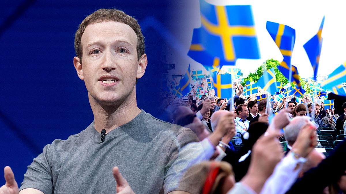 Har Facebook och grundaren Mark Zuckerberg blåst upp användarsiffrorna i Sverige? (Foto: TT / Montage)