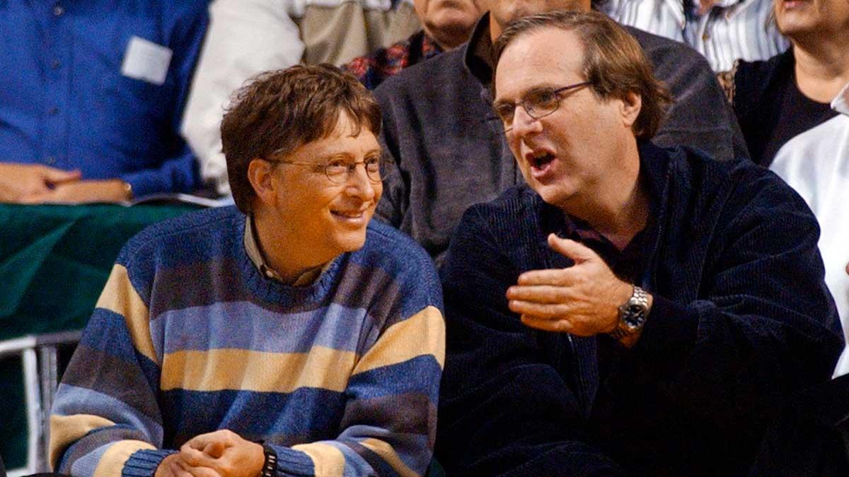 Microsofts grundare Bill Gates (t.v) och Paul Allen (t.h)