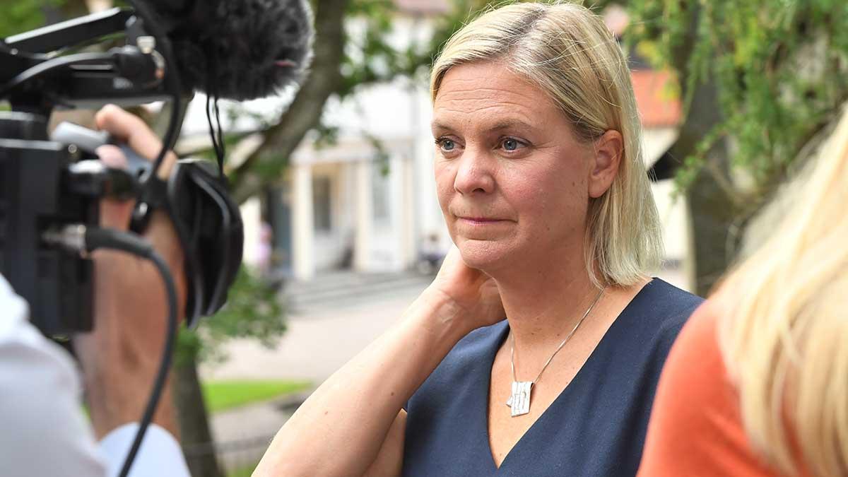 Redan på förhand hade regeringen och finansminister Magdalena Andersson (S) fått kritik för att måla upp en alltför ljus bild av Sverige och svensk ekonomi. (Foto: TT)