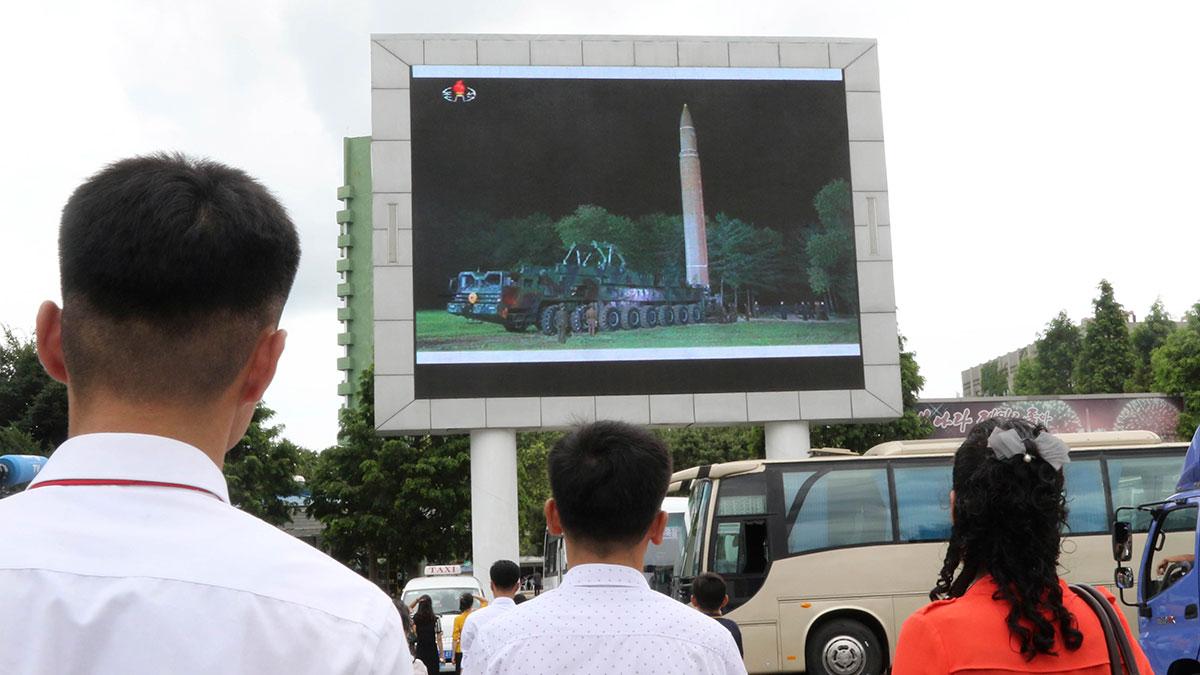 Nordkoreas plan är att avfyra fyra missiler mot Guam i mitten av augusti. (Foto: TT)