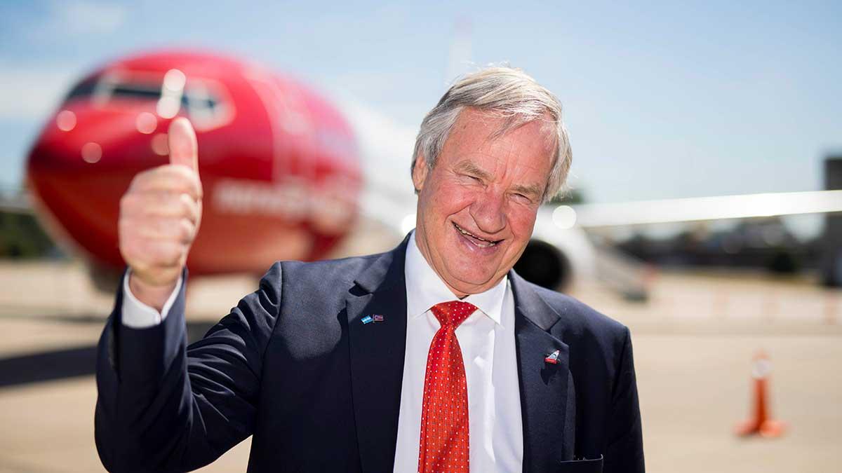 Norwegians vd Bjørn Kjos kan stoltsera med att hans flygbolag nu är det största icke-amerikanska flygbolaget på resor till New York. (Foto: TT)