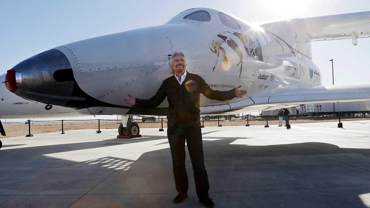 Sir Richard Branson letar nytt kapital till sitt rymdprojekt Virgin Galactic efter att ha stoppat en affär där Saudiarabien skulle gå in med 1 miljard dollar. (Foto: TT)