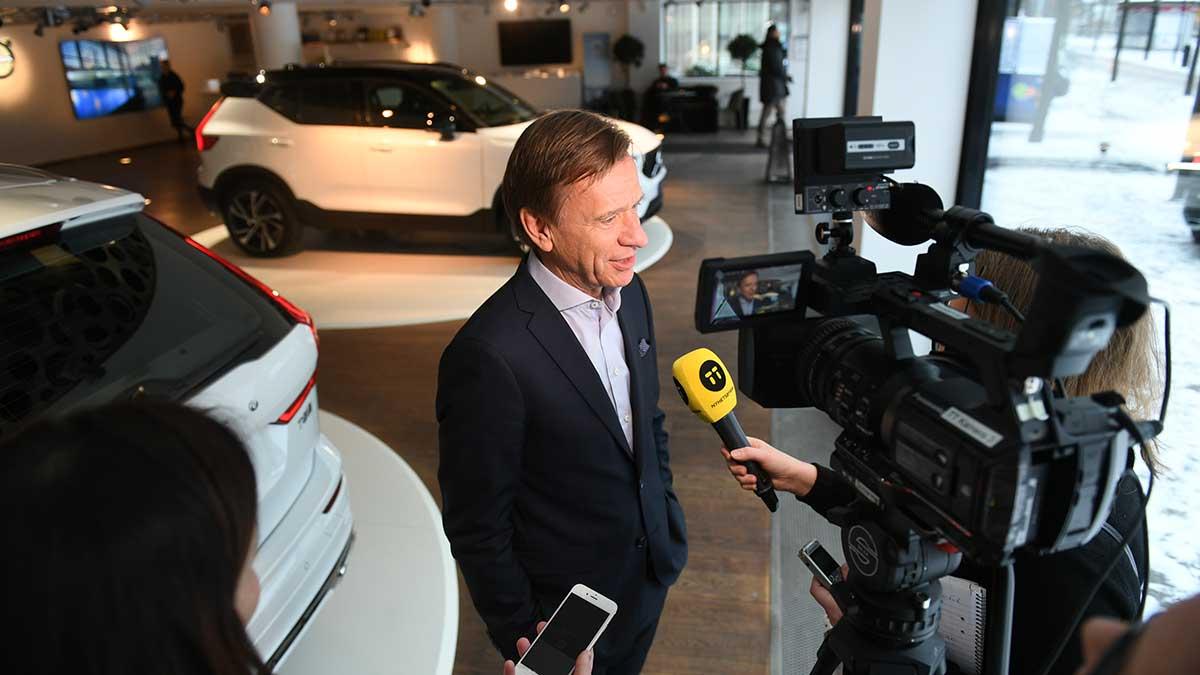 Volvo Cars vd Håkan Samuelsson har anledning att vara nöjd - försäljningen lyfter över 13 procent i maj. (Foto: TT)