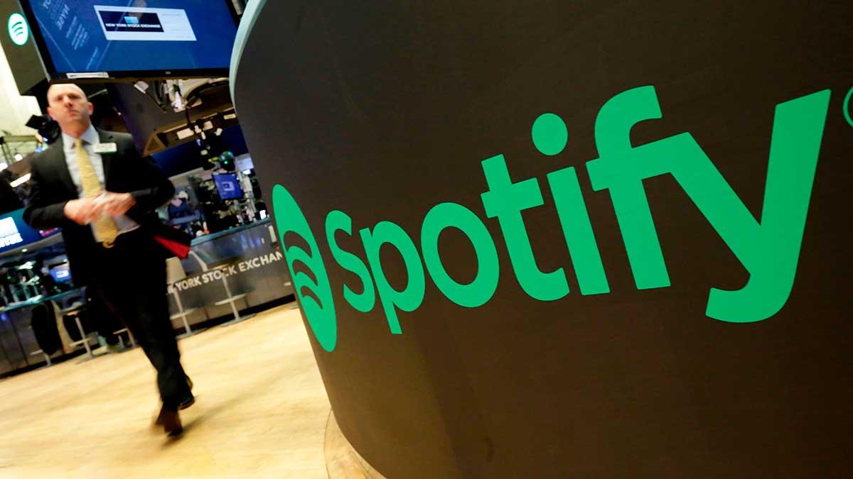 Musiktjänsten Spotify har vuxit med fyra miljoner nya betalande användare under de senaste tre månaderna. (Foto: TT)