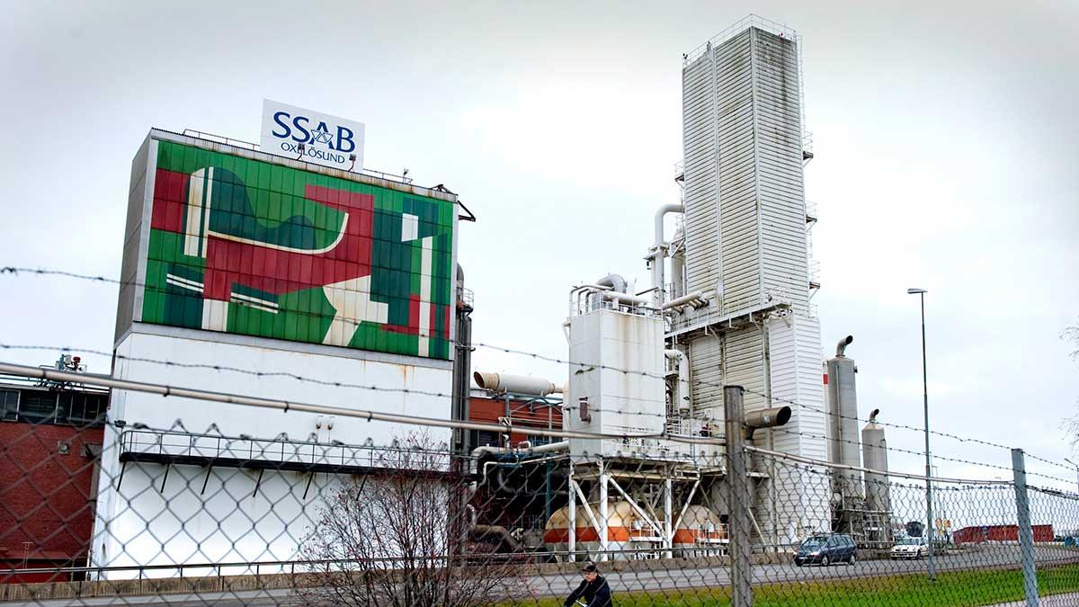 Stålbolaget SSAB:s förstudie visar att en del av de fossila bränslena kan ersättas med klimatvänligare alternativ. (Foto: TT)
