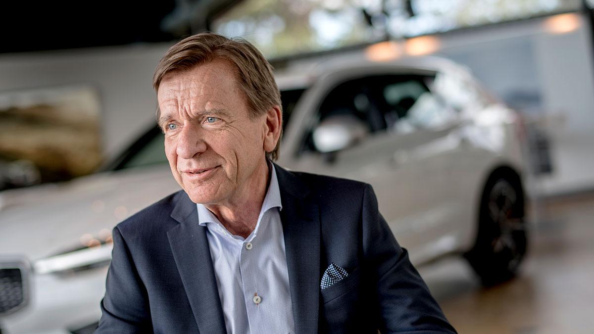 Volvo Cars vd Håkan Samuelsson har goda skäl att se nöjd ut. (Foto: TT)