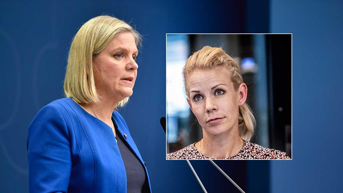 Anna König Jerlmyr (M), finansborgarråd i Stockholm, ska inte räkna med någon gräddfil, deklarerar finansminister Magdalena Andersson (S).