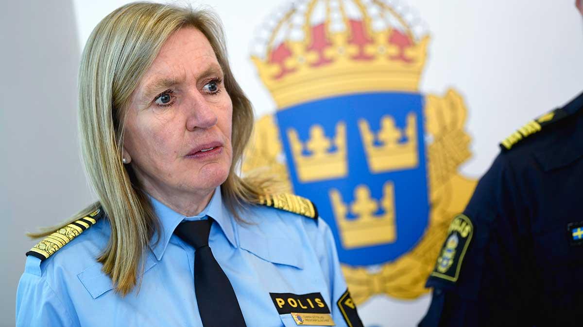 Carin Götblad var länspolismästare när hon fixade en exklusiv sexrumsvåning med kakelugnar åt sig själv i Stockholms innerstad genom den aktuella fastighetsstiftelsen. (Foto: TT)
