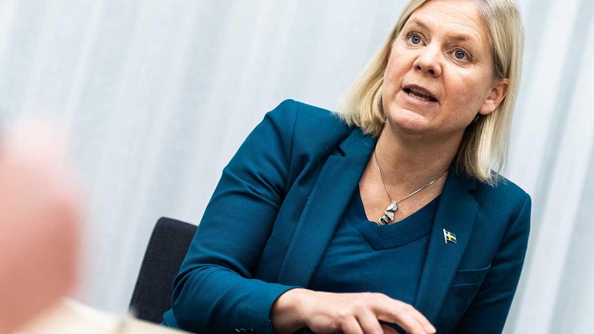 "Om det visar sig att den befintliga lagstiftningen inte är ändamålsenlig kommer inte jag tveka att skärpa lagen", säger finansminister Magdalena Andersson om Volvobonusarna. (Foto: TT)