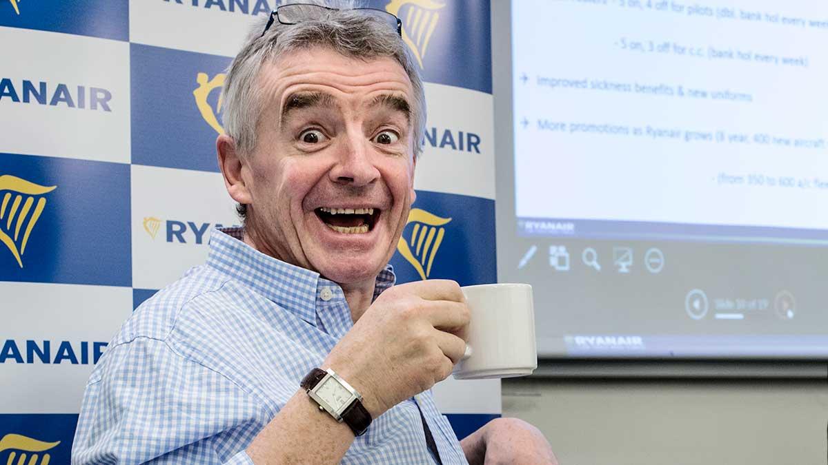 Ryanair flyger hem rekordvinst första halvåret