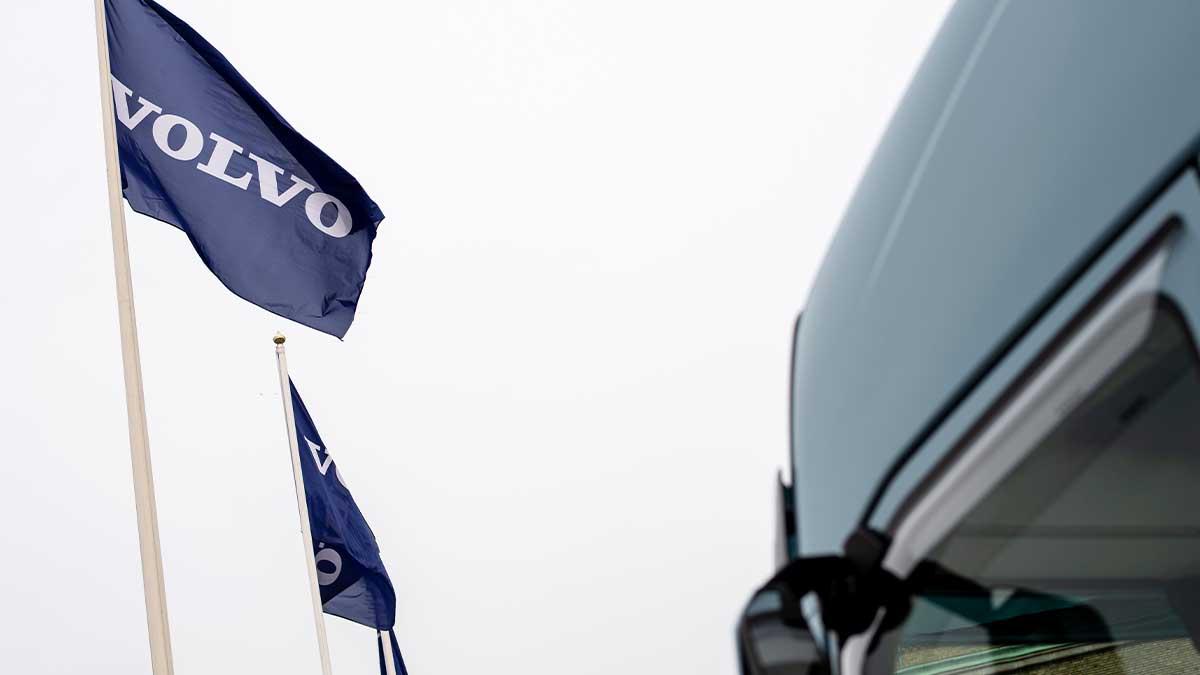 Flagga med AB Volvo