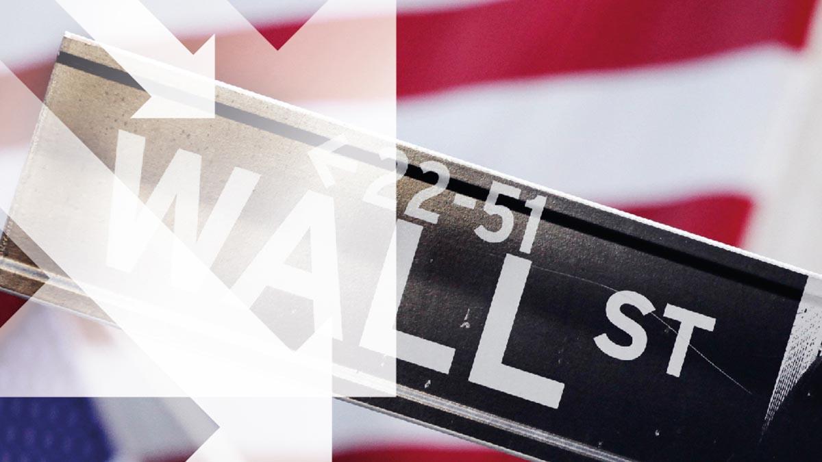 Börsfall på Wall Street