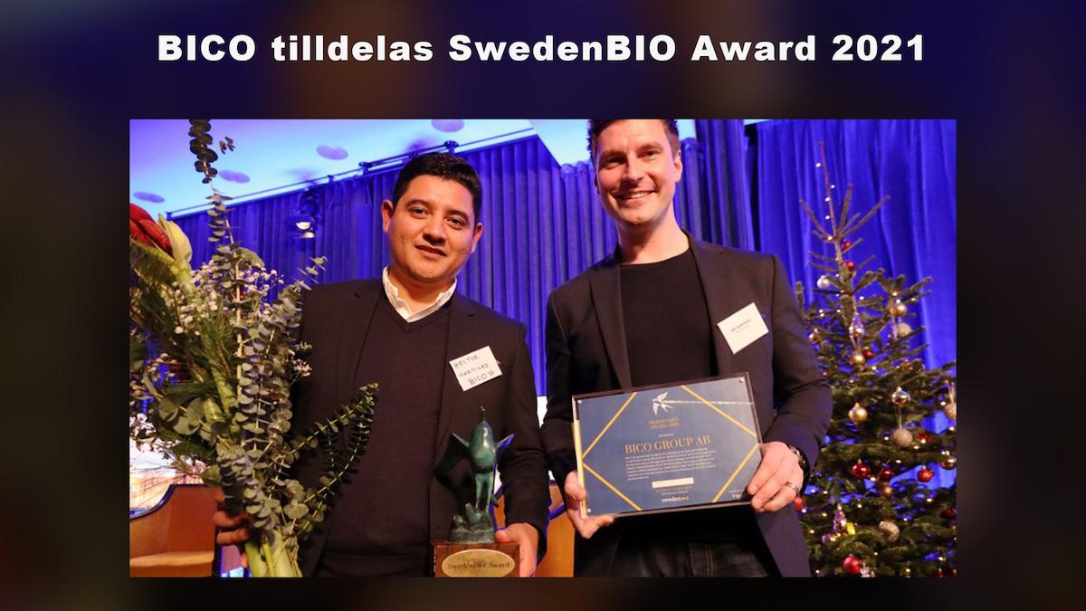 Bico tilldelas Life Science-branschens pris SwedenBio Award för