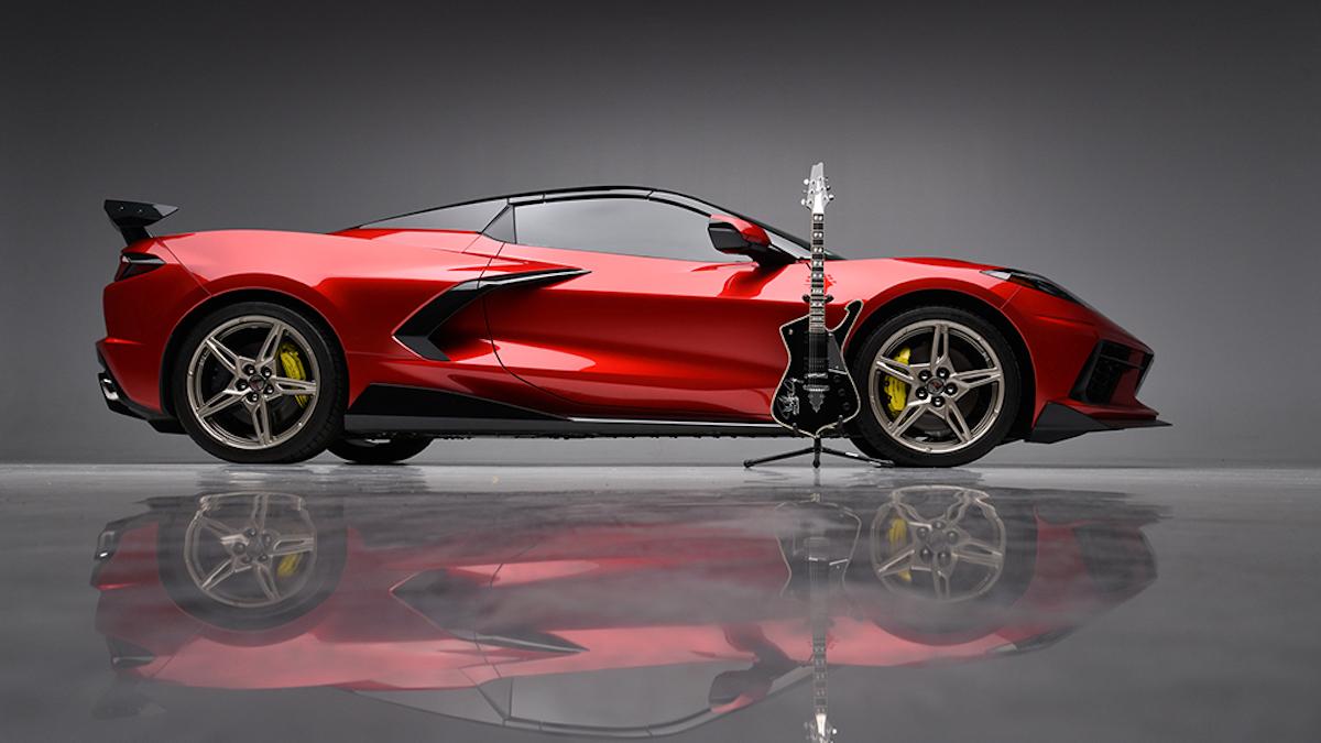 Corvette 2022 specialgjord för Kiss-legend på auktion