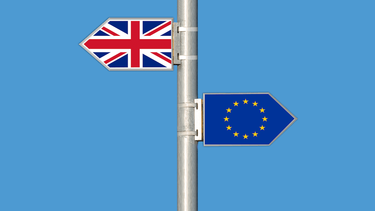 En analys visar att handeln mellan Storbritannien och EU har minskat markant jämfört med förväntade nivåer om Brexit inte hade inträffat