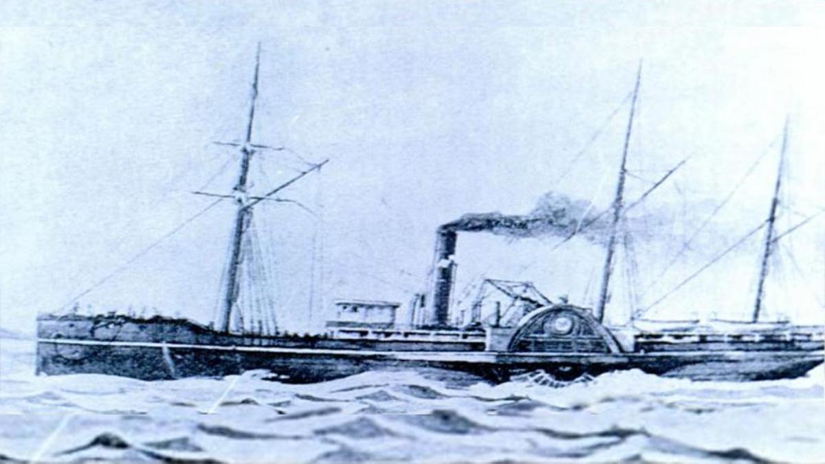 Ångfartyget SS Pacific som sjönk i november 1875 har nu hittats utanför den amerikanska delstaten Washingtons kust