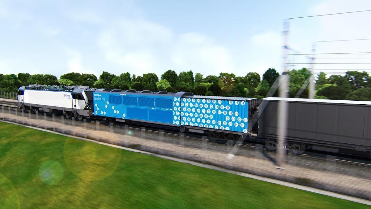 Allstom utvecklar ett vätgasdrivet godståg som ska tas i bruk 2025