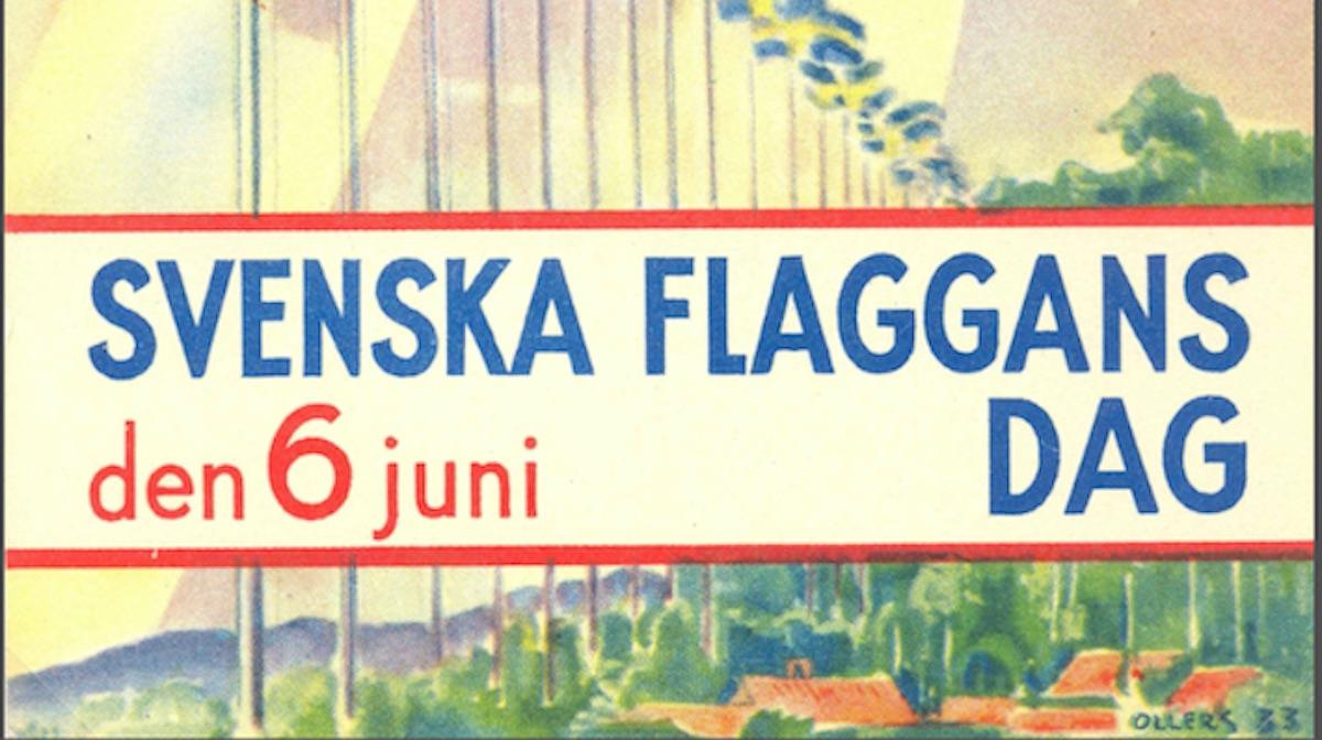 Den 6 juni har sakta vuxit fram til att bli Sveriges nationaldag. (Bils: Nordiska museet)