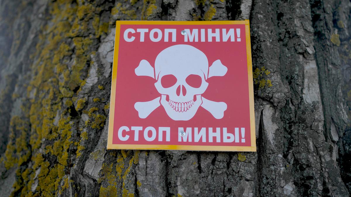 ukraina varnar för nedgrävda minor
