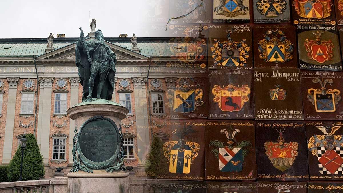 Magnus Drake af Hagelsrum var en gång vice ordförande i Riddarhusets (bilden) ungdomsförbund. (Foto: TT / Montage)