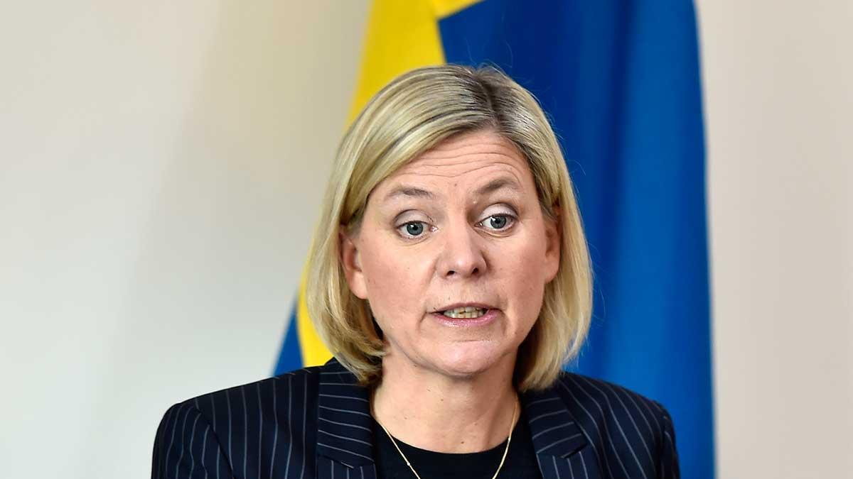 Magdalena Andersson (S) oroar sig för en ny finanskris. (Foto: TT)