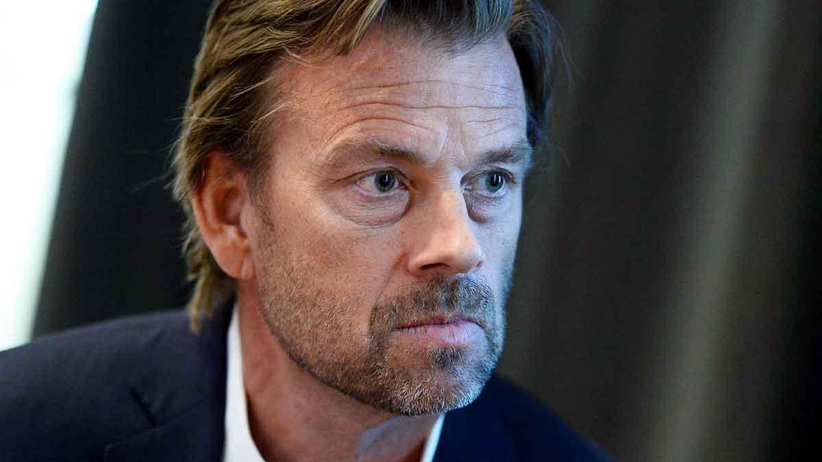 Swedbanks sparkade vd Michael Wolf tycker det är "skönt" att han slipper straff från FI. (Foto: TT)