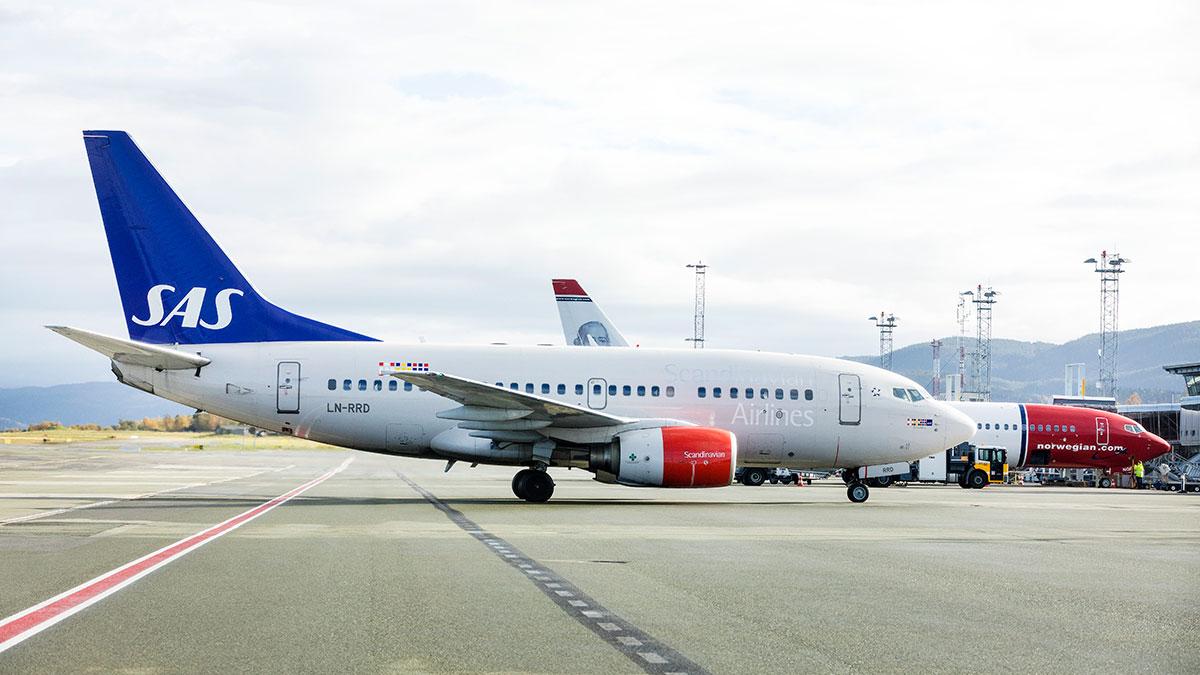 Antalet passagerare minskade för SAS i november