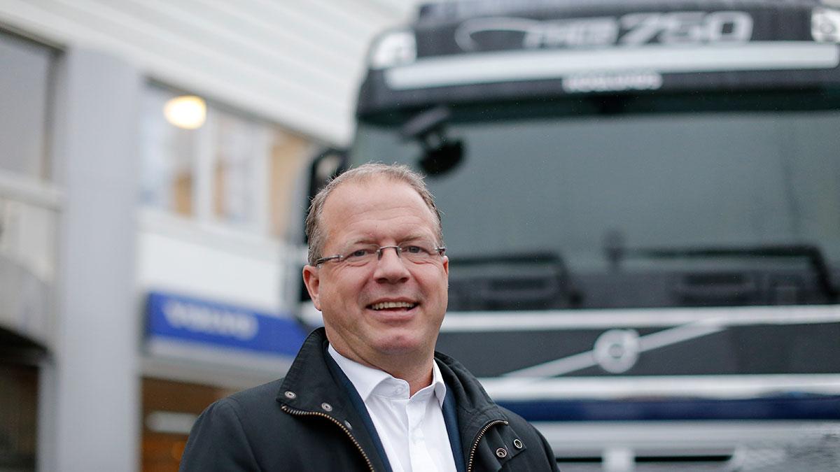 Volvochefen Martin Lundstedt är på topphumör efter dagens rapportsläpp. "Bästa tredje kvartalet någonsin"