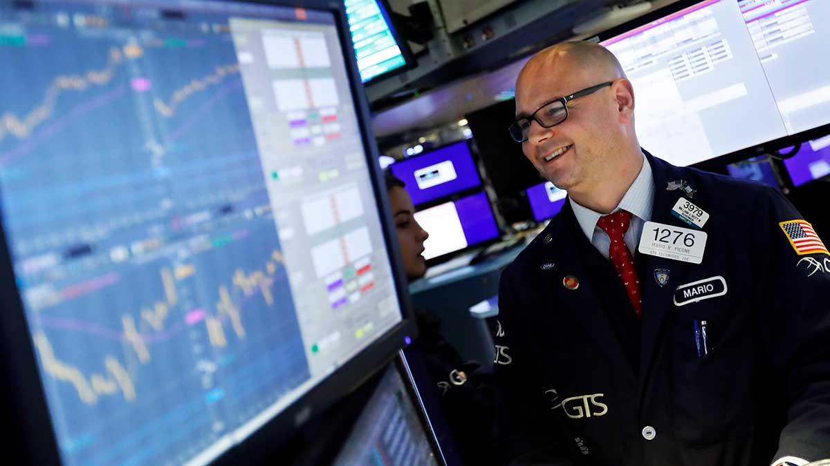 Dow Jones Industrial Average indexet ligger nu på 25 812,88 dollar (Foto: TT)