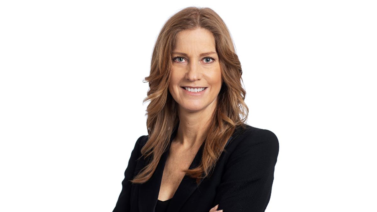 Malin Sparf Rydberg, kommunikationschef på Rejlers, besvarar frågor om hur Rejlers bemöter pandemin. (Foto: Rejlers)