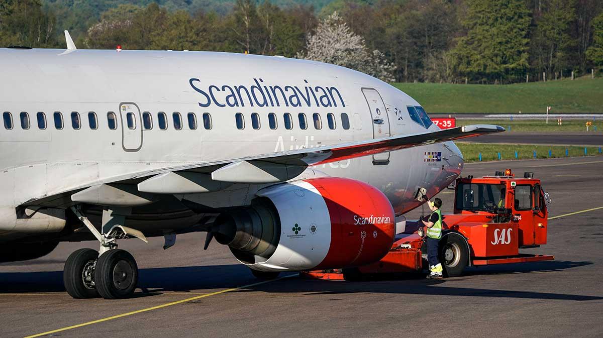 SAS ställer in alla flyg till USA mellan 15 och 31 mars efter beslutet från den amerikanska regeringen om flygstopp från Europa på grund av coronaviruset. (Foto: TT)
