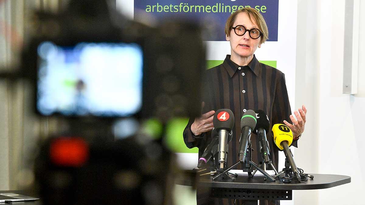 Arbetsförmedlingens analyschef konstaterar att Sverige kan få långt över 200 000 arbetslösa. (Foto: TT)