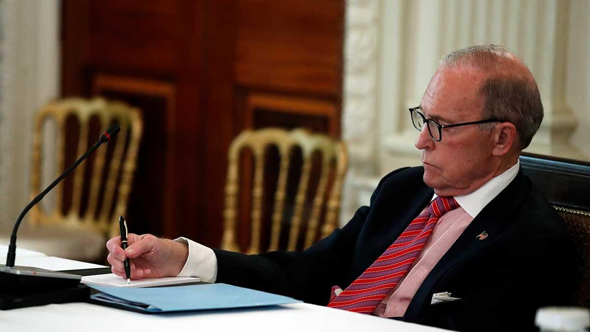 USA kan behöva lansera ett tredje stödpaket till småföretagen drabbade av coronaviruset. Det uppgav Larry Kudlow, ekonomisk rådgivare i Vita huset, i CNN-programmet State of the Union. (Foto: TT)