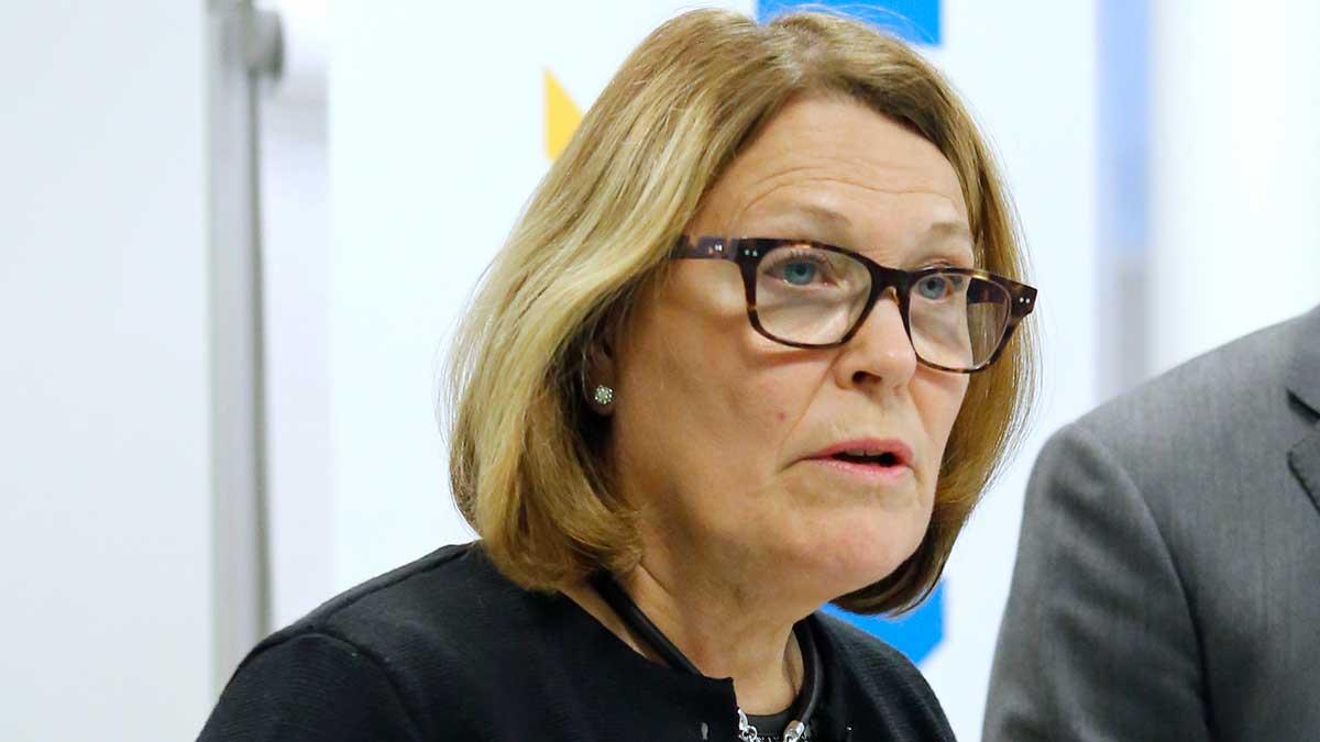 "Trots att karantäntillvaron har gjort att många handlar mer på nätet ser vi också att det ekonomiskt osäkra läget gör att långt ifrån alla nätbutiker har goda tider just nu. Fler konsumenter håller helt enkelt i pengarna", säger Karin Johansson, vd på Svensk Handel. (Foto: TT)