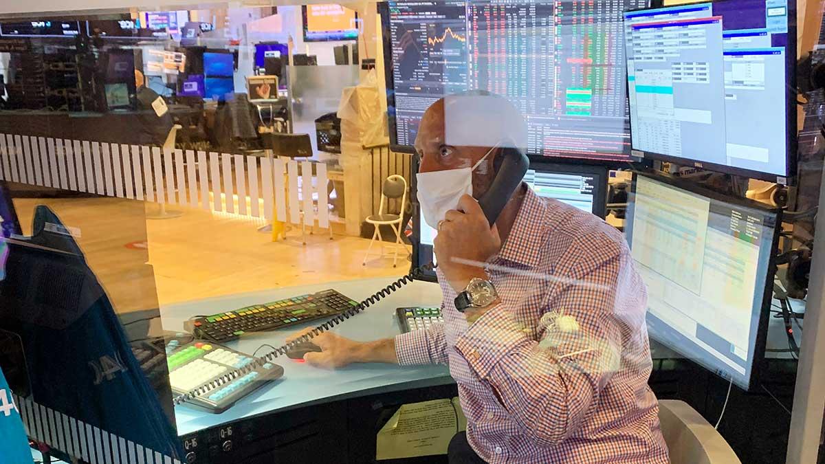 New York-börserna vände upp på måndagen och index stängde nära dagshögsta. Bilden är tagen vid ett tidigare tillfälle. (Foto: TT)