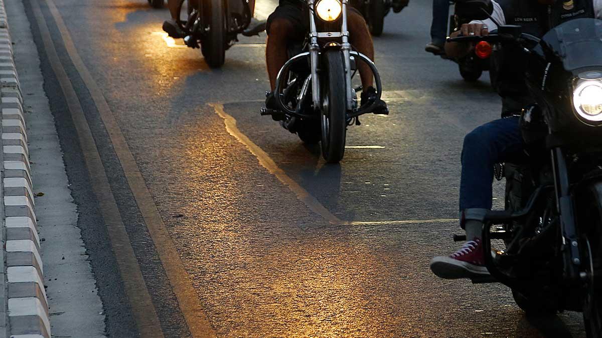 Enligt en studie orsakade mc-träffen i South Dakota, som pågick i tio dagar, över 260 000 nya fall av covid-19 i USA. Bilden är tagen i ett annat mc-sammanhang. (Foto: TT)