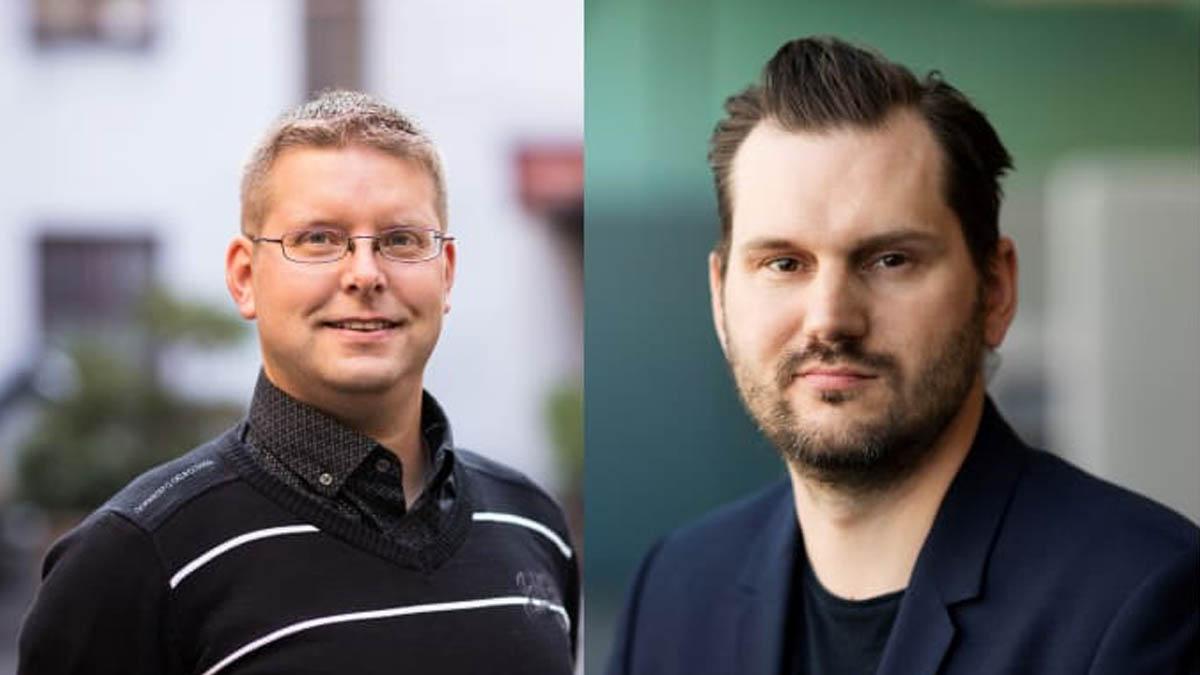 Thomas Mellgren och Fredrik Blid, nya gruppchefer i Stockholm. (Foto: Forsén)