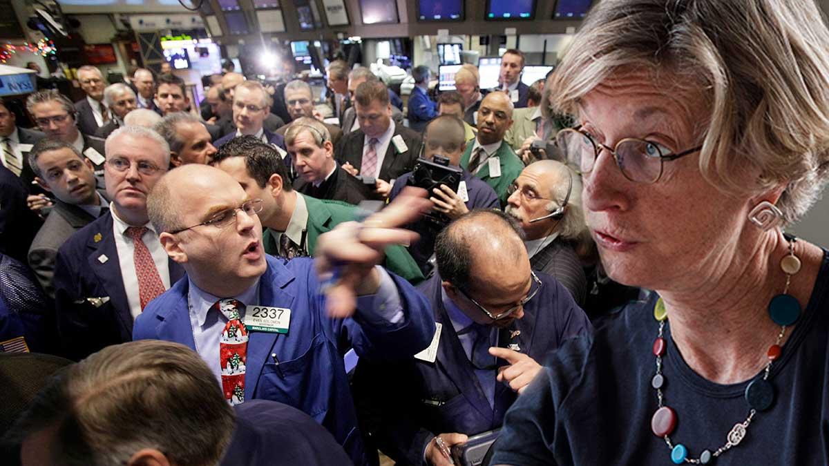 Citis erfarna börsveteran Catherine Mann varnar för blytung börssmäll till sommaren. (Foto: TT / montage)