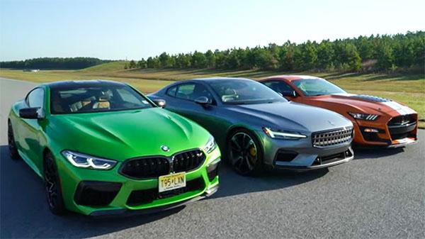 BMW M8, Polestar 1, Ford Mustang