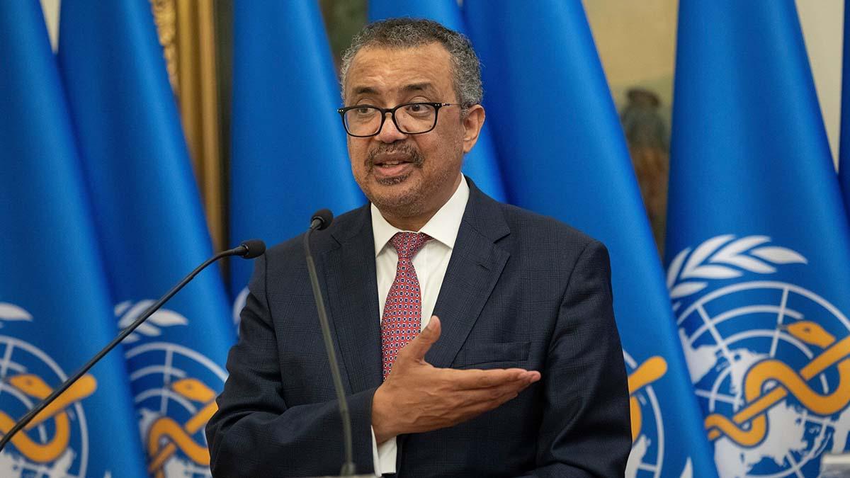 WHO:s generaldirektör Tedros Adhanom Ghebreyesus