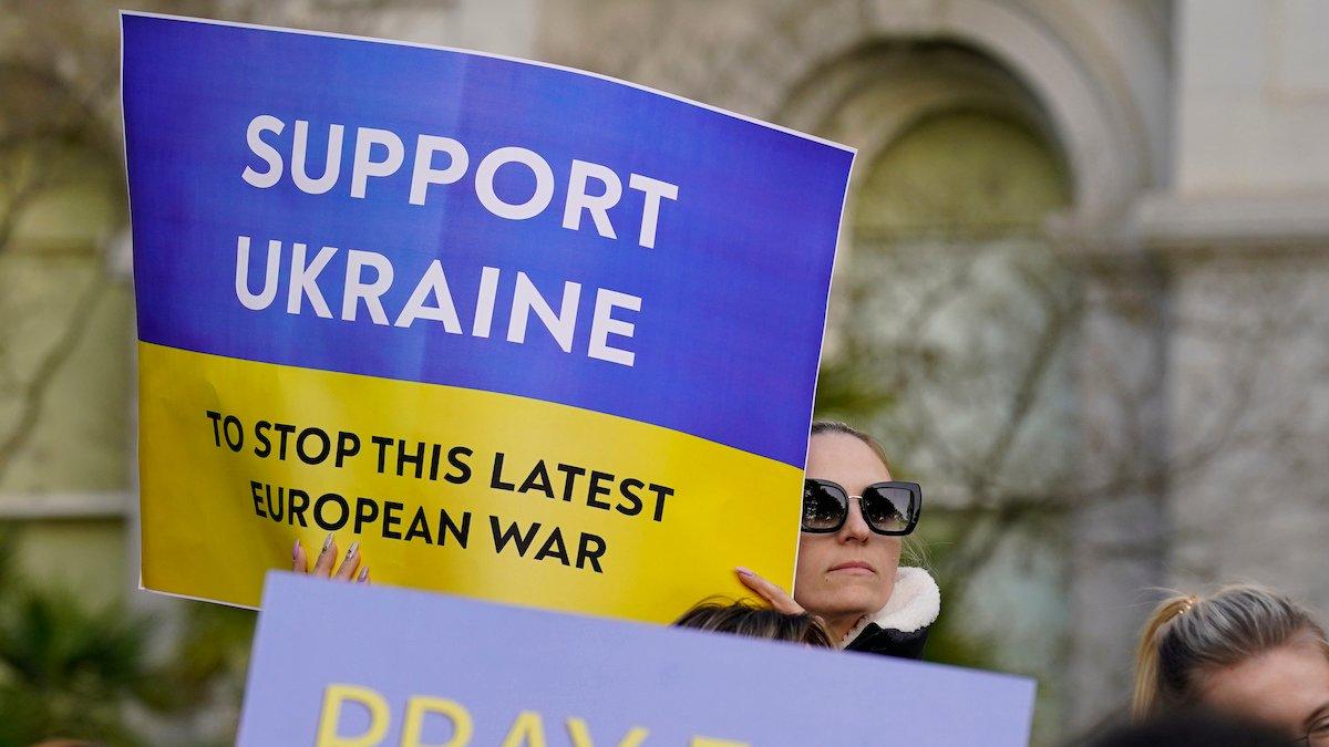 Ukraina-skylt