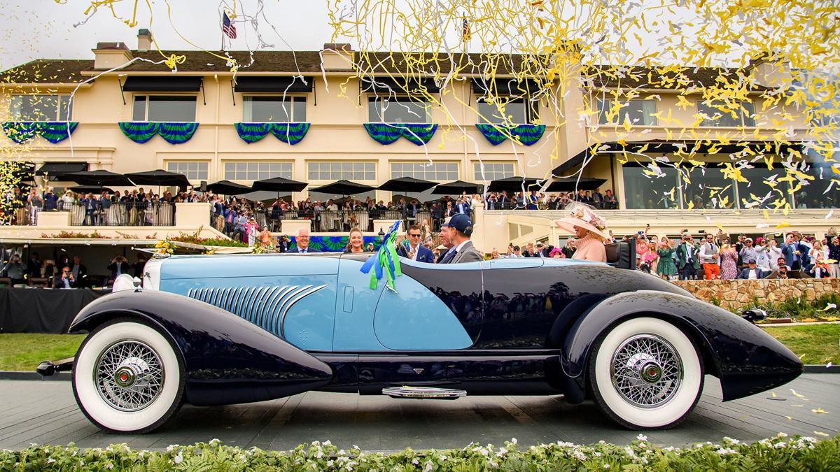 Duesenberg J Figoni Sports Torpedo från sidan