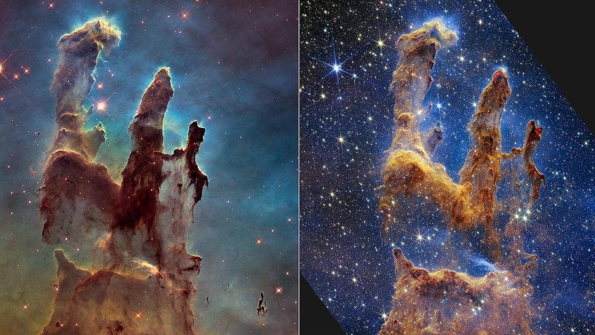 Nasa levererar nya bilder på Skapelsens pelare