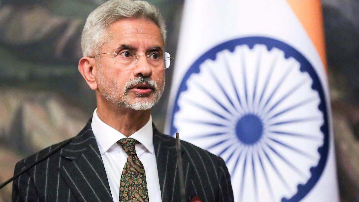 Indiens utrikesminister Subrahmanyam Jaishankar menar att världsordningen håller på att förändras som en konsekvens av Rysslands krig i Ukraina